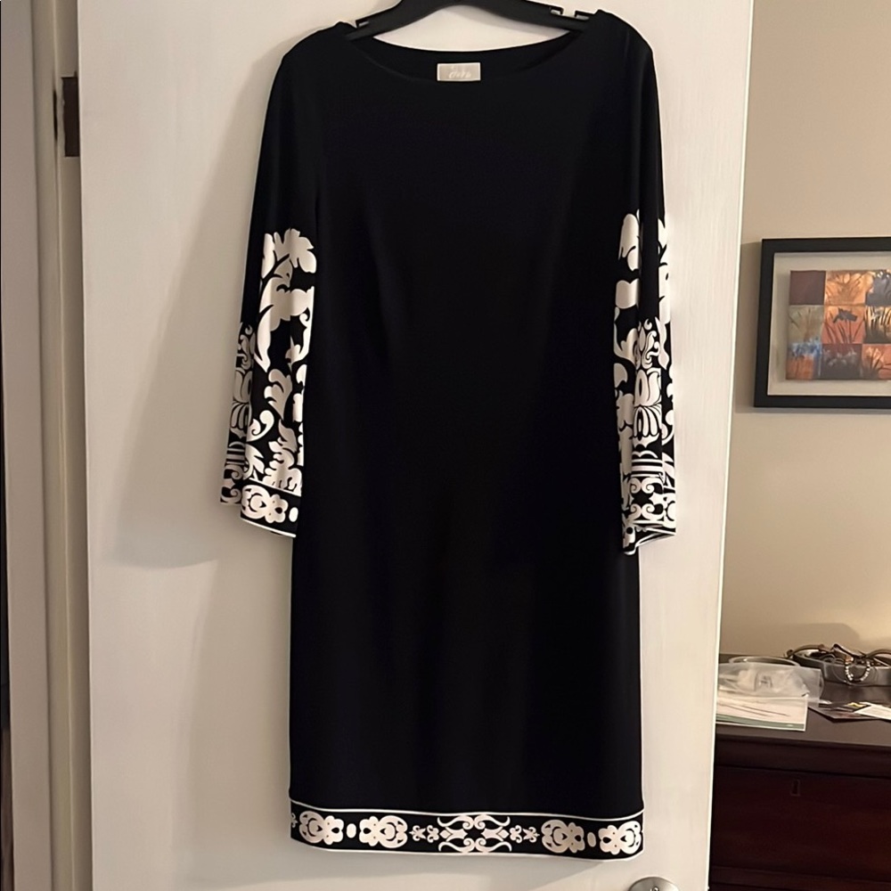 Elegant Black and White Dress